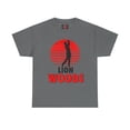 thumbnail image 1 of DJH Apparel | Funny LION Woods Knockoff Comical Athletic Unisex T-shirt, 1 of 7