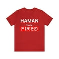 thumbnail image 1 of DJH Apparel | Funny Purim Anti Haman You're FIRED Unisex T-shirt, 1 of 4