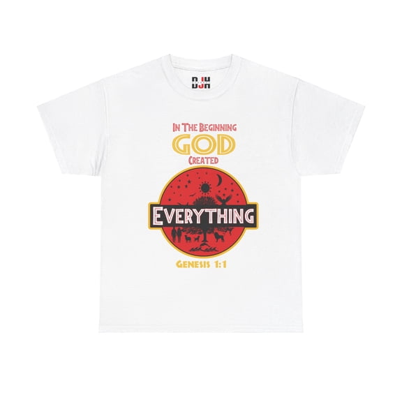 DJH Apparel | God Created Everything Christian Unisex T-shirt