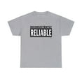 thumbnail image 1 of DJH Apparel | Inconsistently Reliable Funny Comical Unisex T-shirt, 1 of 5