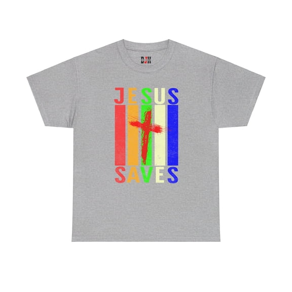 DJH Apparel | Jesus Saves Christian Unisex Cotton T-shirt