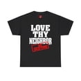 thumbnail image 1 of DJH Apparel | Love Thy Neighbor: No Exceptions Christian Unisex Cotton Tee, 1 of 8