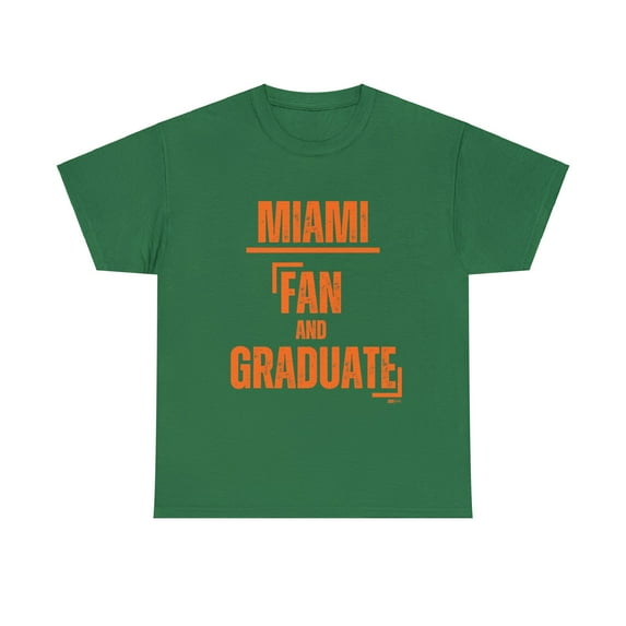 DJH Apparel | MIAMI Fan and Graduate Sports Athetic Unisex T-Shirt