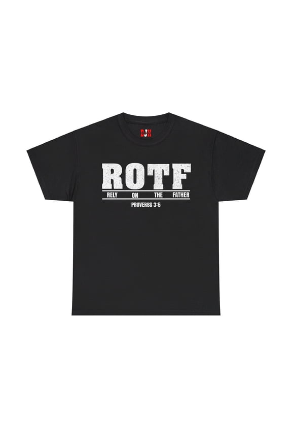 DJH Apparel | ROTF: Rely On The Father Christian Unisex Cotton T-shirt