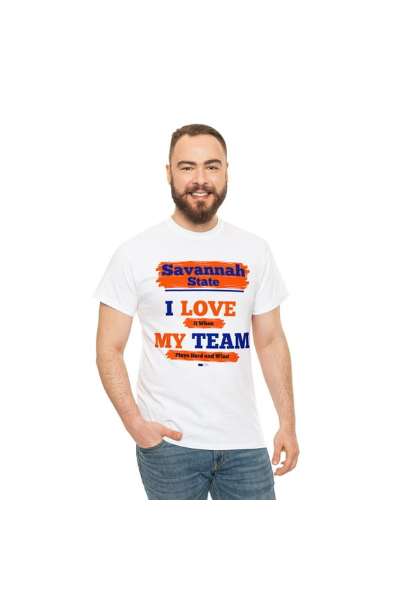 DJH Apparel | Savannah State: I LOVE MY TEAM Sports Athletic Unisex T-shirt