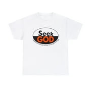 DJH Apparel Seek God T-Shirt Chrisitian Inspirational Unisex Heavy T-shirt