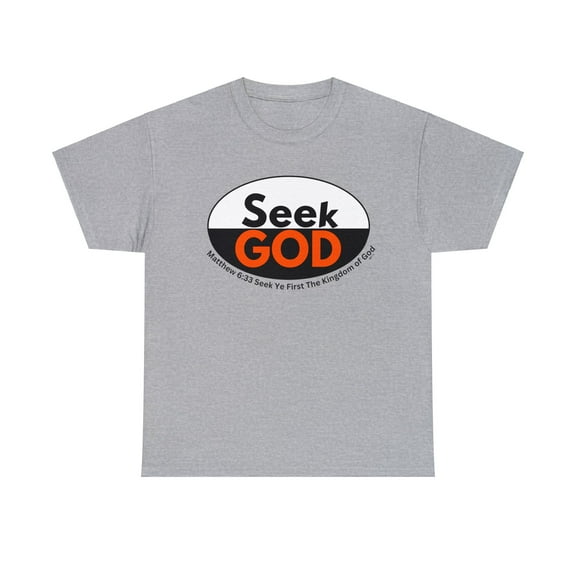 DJH Apparel Seek God T-Shirt Chrisitian Inspirational Unisex Heavy T-shirt