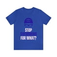 thumbnail image 1 of DJH Apparel | Stop SWIMMING For What? Unisex Sports Tshirt, 1 of 5