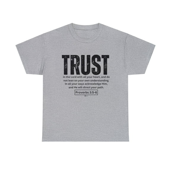 DJH Apparel | Trust Scripture featuring Proverbs 3:5-6 Christian T-shirt