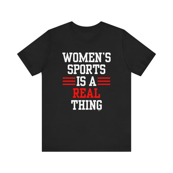 DJH Apparel | Women's Sports Is A Real Thing Athletic Unisex T-shirt