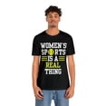 thumbnail image 1 of DJH Apparel | Women's Sports Is A Real Thing Softball Unisex Tshirt, 1 of 7