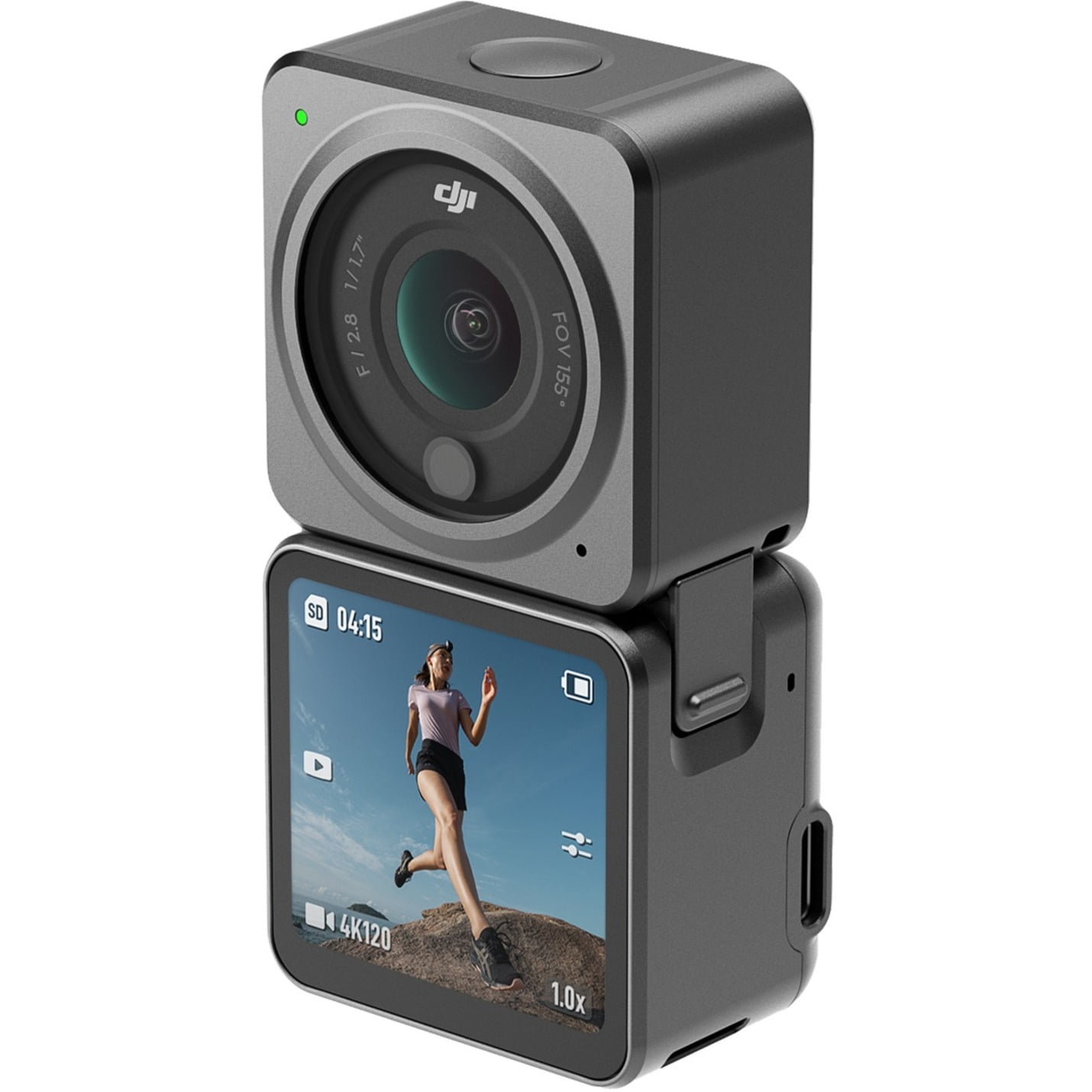 DJI Action 2 Digital Camcorder, 1.8 LCD Touchscreen, 1/1.7 CMOS, 4K 