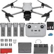 DJI Air 3S Fly More Combo with RC-N3 | 4-Battery Bundle | 4K HDR Camera Drone, 128GB SD Card, 45-Min Flight Time, and Professional Accessory Kit