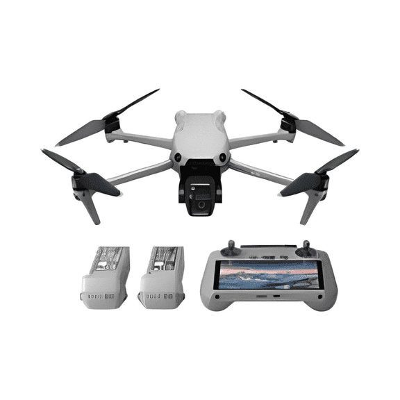 DJI Air3s Professional HD dual-camera aerial drone with omni-directional obstacle avoidance and auto-tracking, Remote Control With Screen, 3 batteries