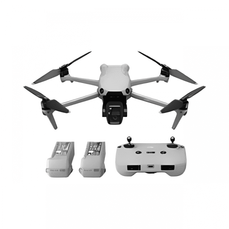 DJI Air3s Professional HD dual-camera aerial drone with omni-directional obstacle avoidance and auto-tracking, Normal Remote Control, 3 batteries