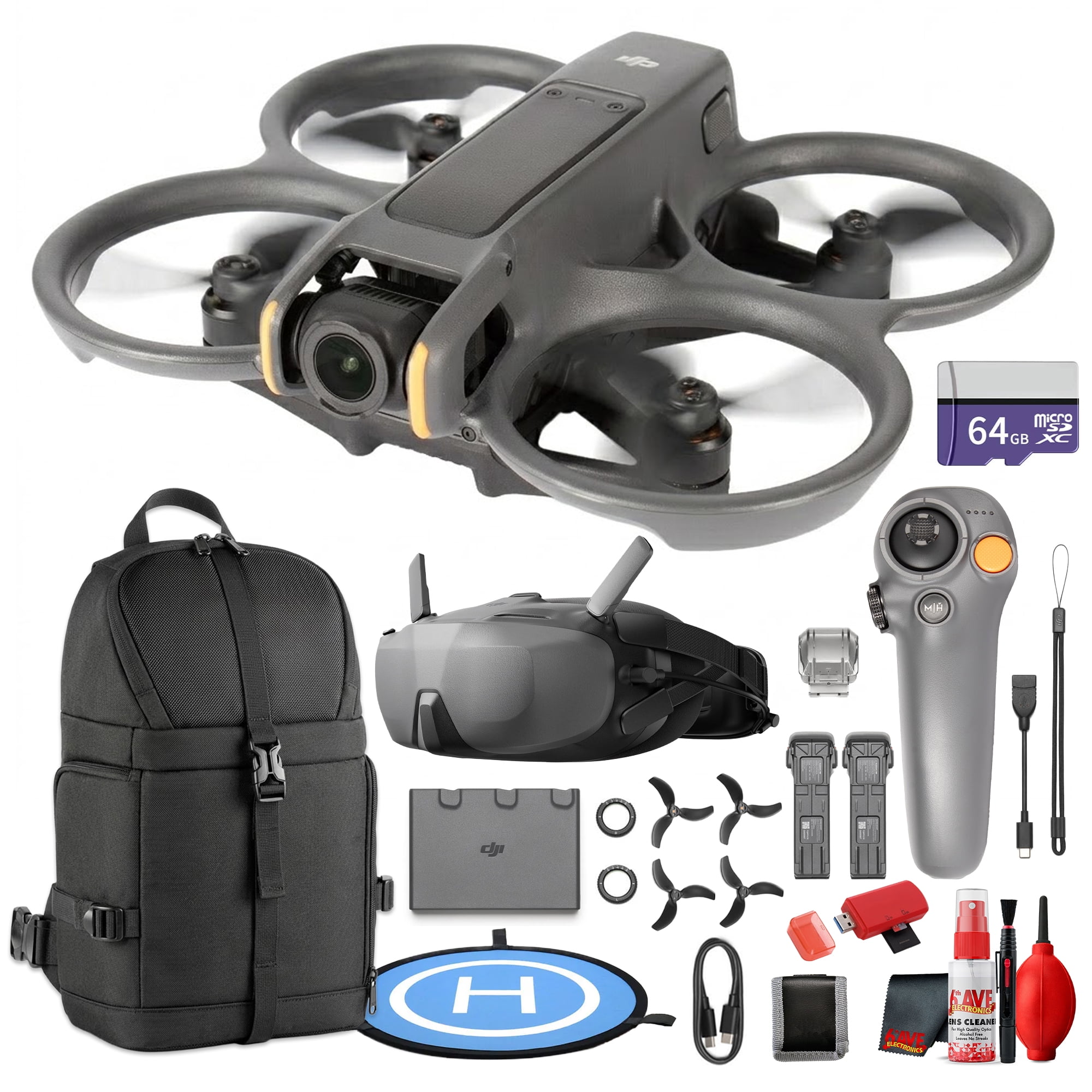 DJI Avata 2 FPV Drone Fly Smart Combo | 4K Video, Goggles N3, 3 Batteries, Immersive Flight Experience