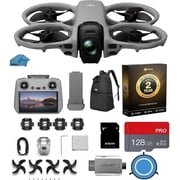 DJI Avata 360 FPV Drone with Camera, RC 2 Controller (Built-In Screen), 360 Immersive Flight Drone with Propeller Guard, 128GB microSD Card, 2-Year Warranty, Pilot Kit