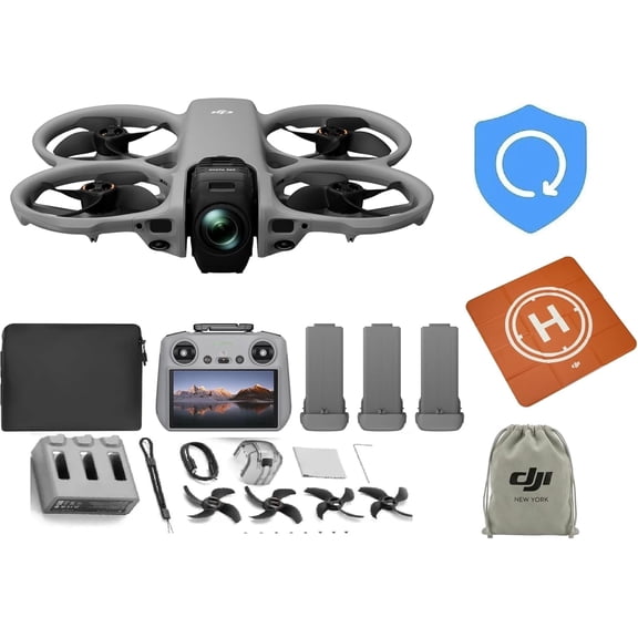DJI Avata 360 Fly More Combo (RC 2), 360 Includes RC 2 for Precise Control and Three Batteries, 1 year NYC Care Plan and more