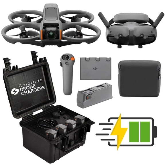 DJI DJI Avata 2 "Fly Forever" Power Combo - 5 Batteries + Colorado Drone Charger for Non-Stop Flight!