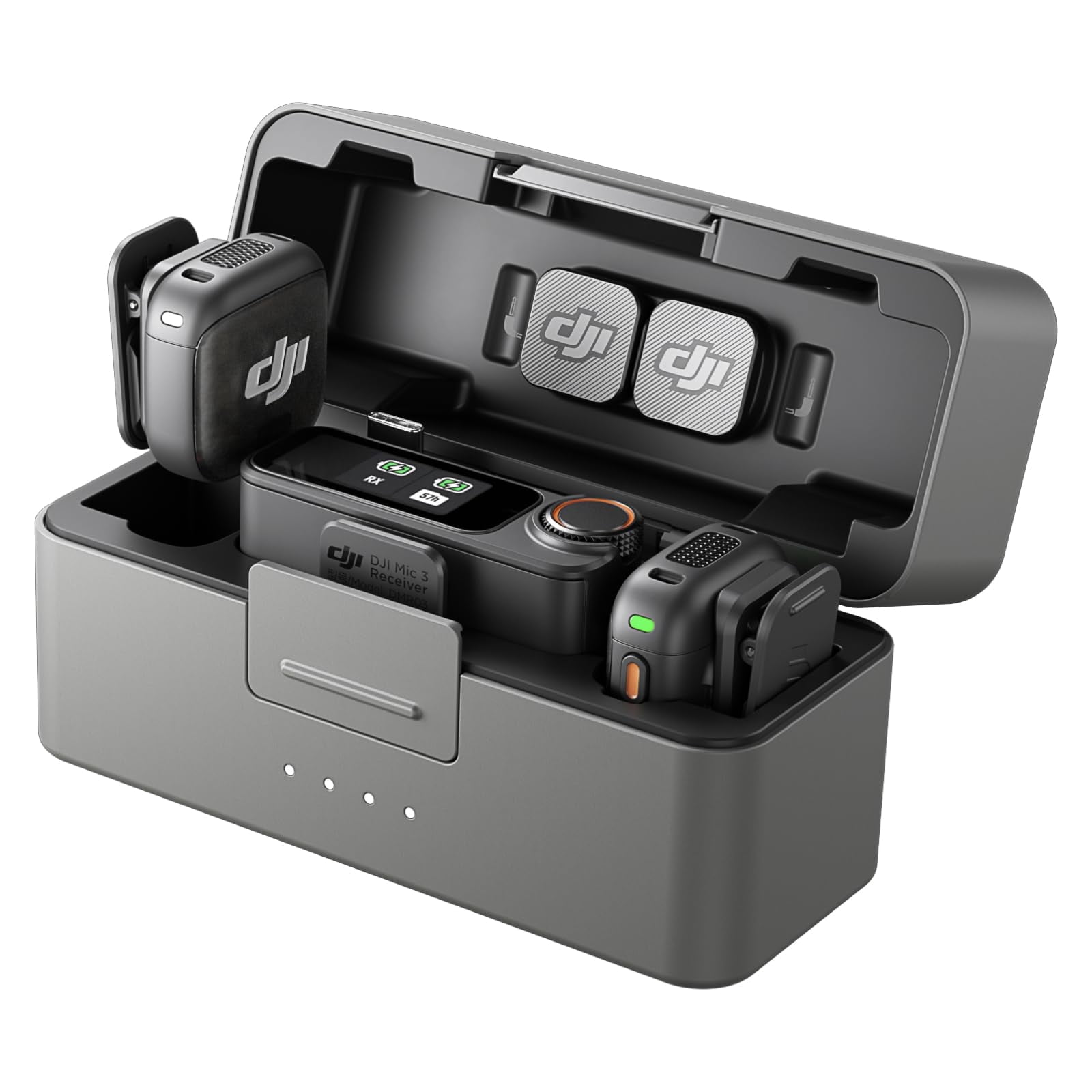 DJI Mic 3 (2 TX + 1 RX + Charging Case) Advanced Mini Wireless