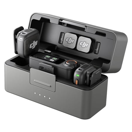 DJI - Mic 3 (2 TX + 1 RX + Charging Case) - Black