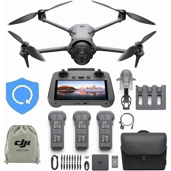 DJI Mavic 4 Pro Fly More Combo with DJI RC 2, (Including 1-Year NYC Care Plan) Flagship Tri-Camera Drone with 100MP 4/3 CMOS Hasselblad Camera, 30km/18.6mi Video Transmission