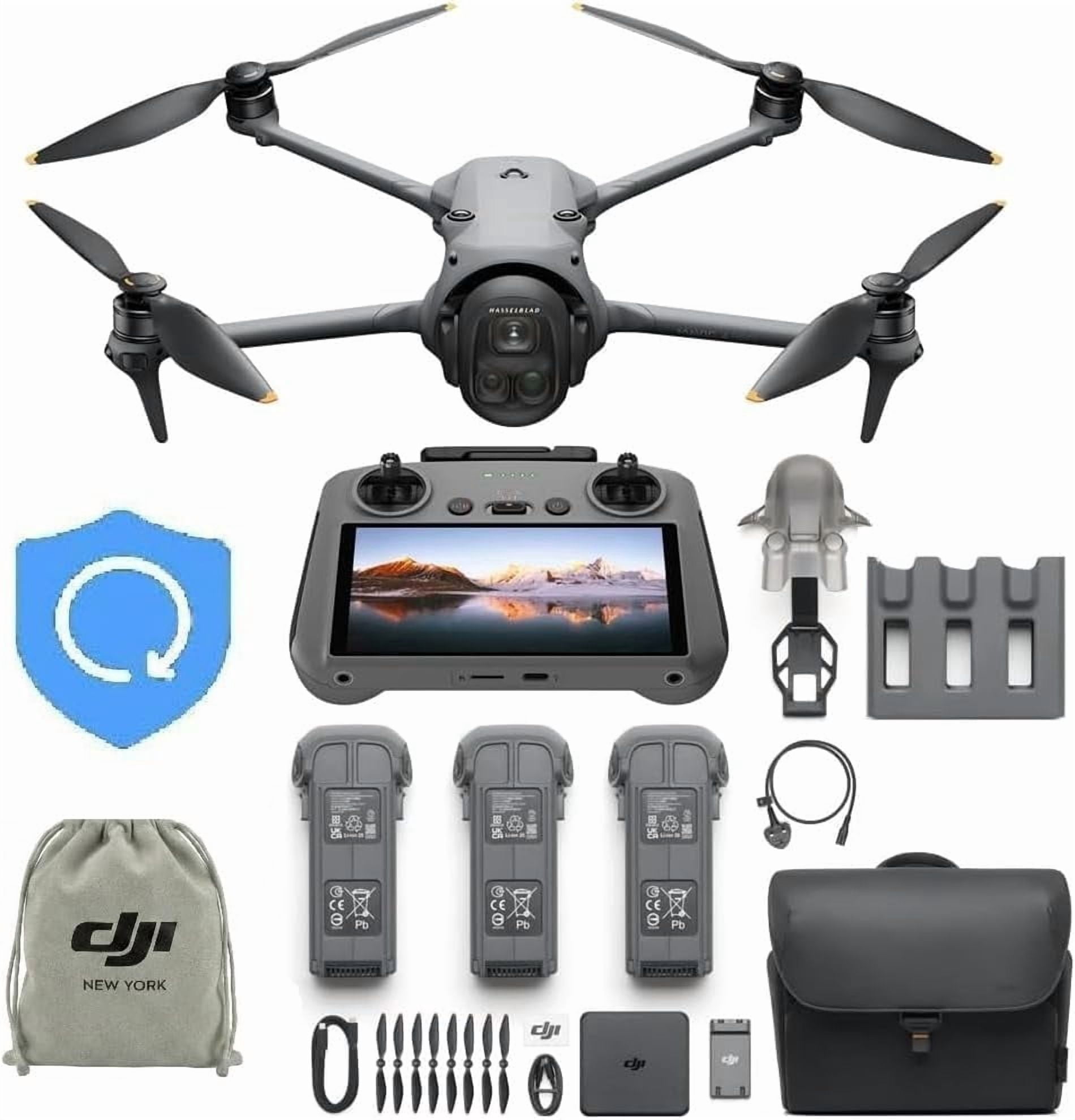 DJI Mavic 4 Pro Fly More Combo with DJI RC 2, (Including 1-Year NYC Care Plan) Flagship Tri-Camera Drone with 100MP 4/3 CMOS Hasselblad Camera, 30km/18.6mi Video Transmission