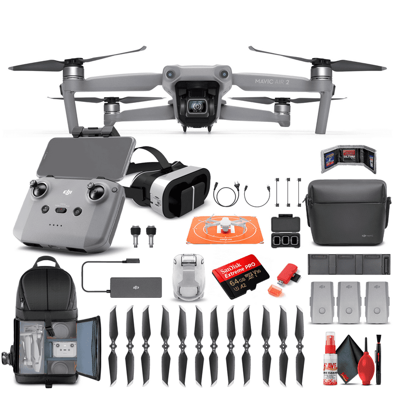 DJI Mavic Air 2 Fly More Combo + 64GB Card + Backpack + VR 3D