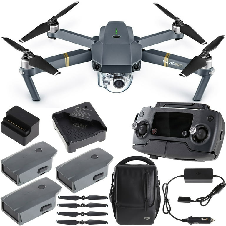 DJI Mavic Pro Quadcopter Drone Combo Pack with 4K Camera and Wi Fi Extra Battery Bundle