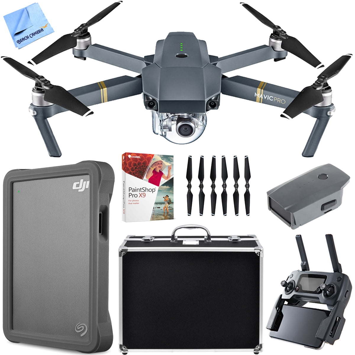 DJI Mavic Pro Quadcopter Drone with 4K Camera, Custom Hard