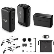 نظام ميكروفون لاسلكي رقمي من DJI Mic لشخصين مع 2x Lavalier Mics ، 2.4 جيجا هرتز