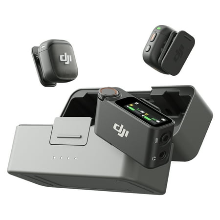 DJI Mic 3 2-Person Advanced Mini 2.4GHz Wireless Microphone System with Charging Case