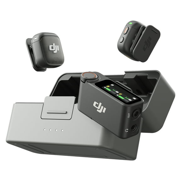 DJI Mic 3 2-Person Advanced Mini 2.4GHz Wireless Microphone System with Charging Case