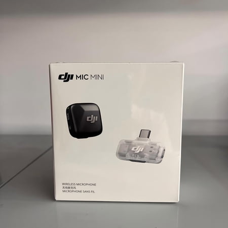 DJI Mic Mini Wireless Microphone 1 TX + 1 RX Wireless Receiver for Mobile Phones