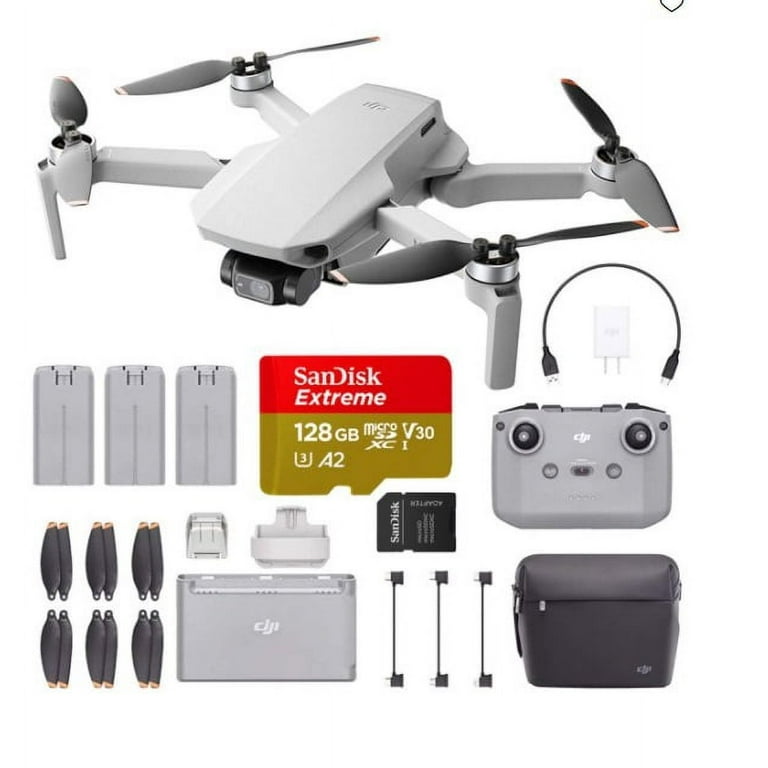 DJI Mini 2 Fly More Combo, 128GB Bundle – Ultralight Foldable