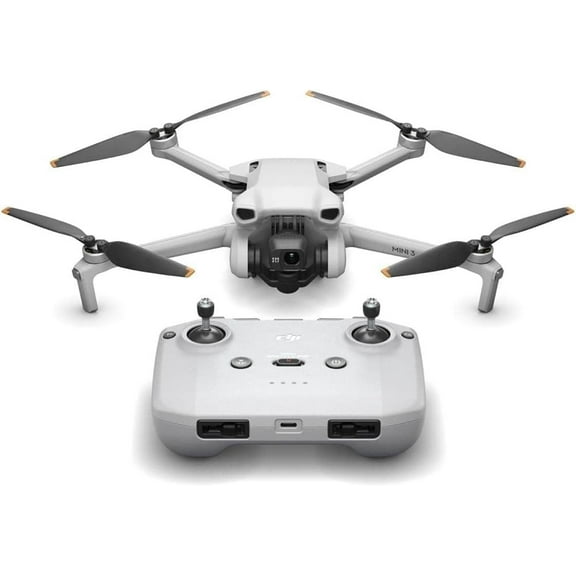 DJI Mini 3, Drones with Camera for Adults 4K, 38-min Flight Time, up to 32800ft (10km) Video Transmission, True Vertical Shooting, GPS Auto Return Integrated, Mini Drone with Camera for Beginners