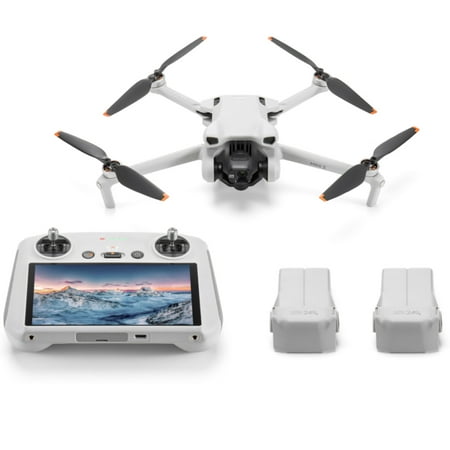 DJI Mini 3 Camera Drone with DJI RC Remote Controller (Fly More Combo)