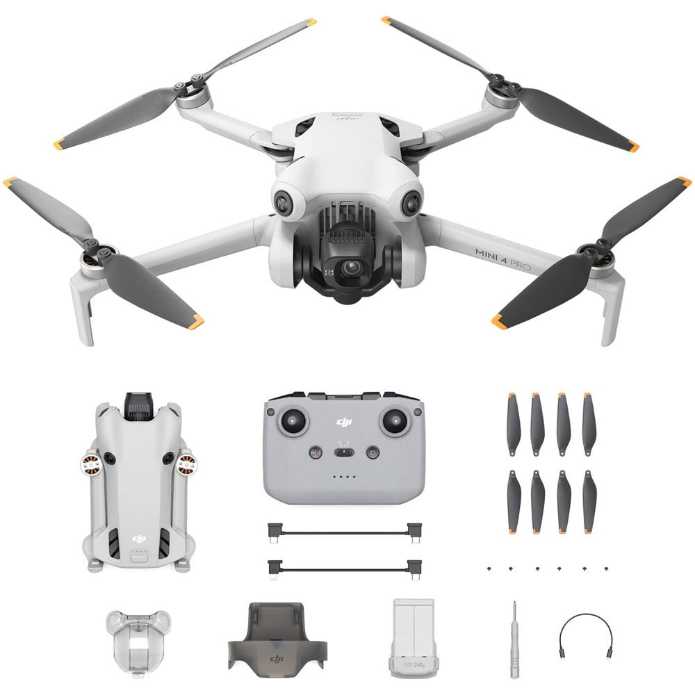 DJI Mini 4 Pro Drone w/RC-N2, with Claw Lanyard Mounting, 2x SD