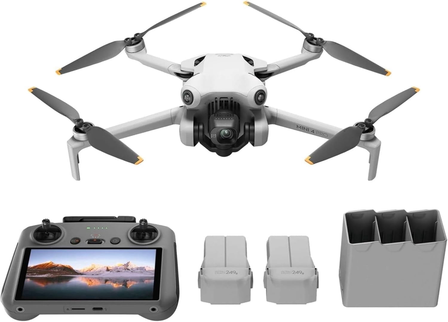 DJI Mini 4 Pro Drone Fly More Combo with RC 2 Remote Controller