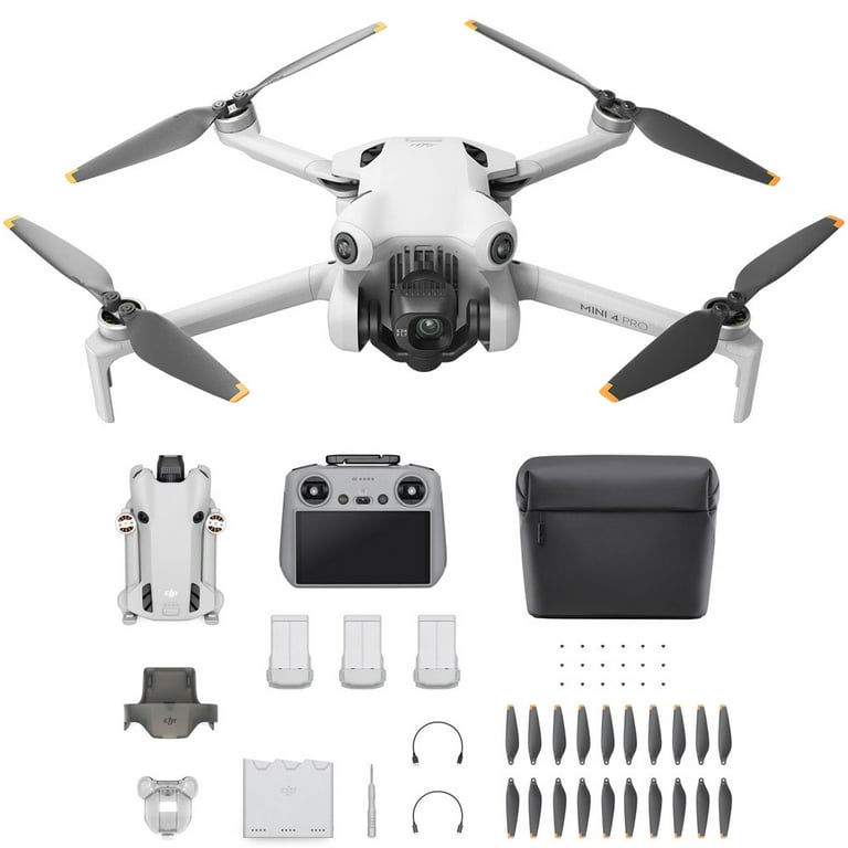 DJI Mini 4 Pro Fly More Combo Drone and RC 2 Remote Control with