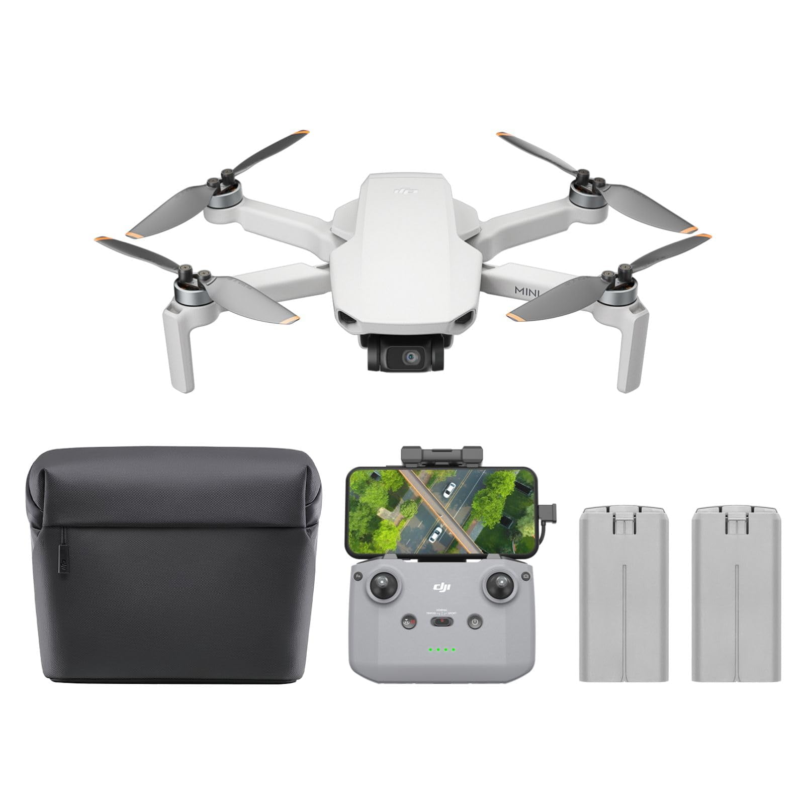 DJI Mini 4K Drone Combo, 4K UHD Camera, 3-Axis Gimbal, 2 Batteries