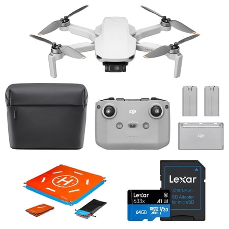 DJI Mini 4K Drone Fly More Combo + 64GB Micro Memory Card + Landing Pad