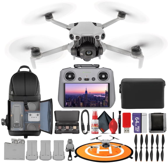 DJI Mini 5 Pro Drone Fly More Combo Plus with RC 2 Remote, 4K Camera, Lightweight Design Bundle + 64GB Card
