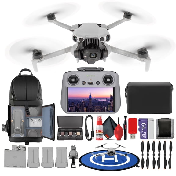 DJI Mini 5 Pro Drone Fly More Combo Plus with RC 2 Remote, 4K Camera, Lightweight Design Bundle + 64GB Card