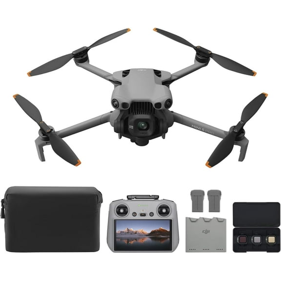 DJI Mini 5 Pro Fly More Combo with DJI RC 2, Drone with Camera, 1-Inch CMOS, 4K Drone for Beginners with Omnidirectional Obstacle Sensing, ActiveTrack 360, 225 Gimbal Rotation, 3 Batteries
