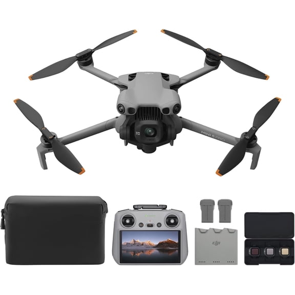 DJI Mini 5 Pro Fly More Combo with DJI RC 2, Drone with Camera, 1-Inch CMOS, 4K Drone for Beginners with Omnidirectional Obstacle Sensing, ActiveTrack 360°, 225° Gimbal Rotation, 3 Batteries