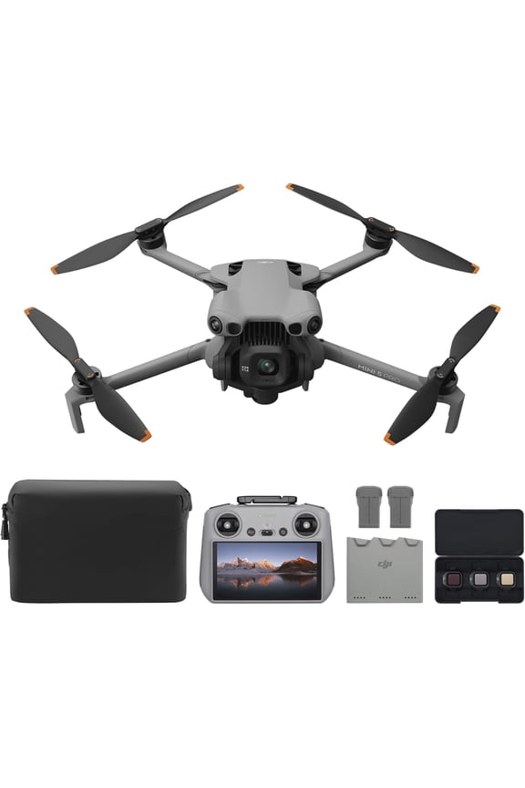 DJI Mini 5 Pro Fly More Combo with DJI RC 2, Drone with Camera, 1-Inch CMOS, 4K Drone for Beginners with Omnidirectional Obstacle Sensing, ActiveTrack 360°, 225° Gimbal Rotation, 3 Batteries