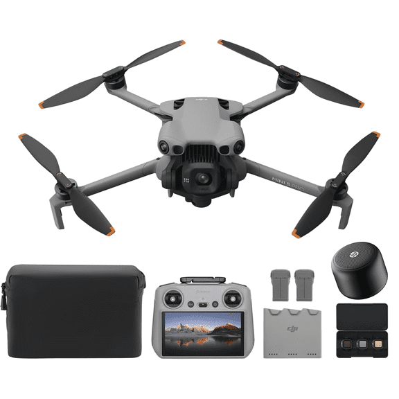 DJI Mini 5 Pro Fly More Combo Plus with DJI RC 2, Drone with Camera, 1-Inch CMOS, 4K Drone for Beginners, Obstacle Sensing, ActiveTrack 360°, 225° Gimbal Rotation, Extended Battery Life