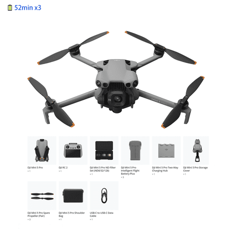 DJI Mini 5 Pro Fly More Combo Plus (DJI RC 2)