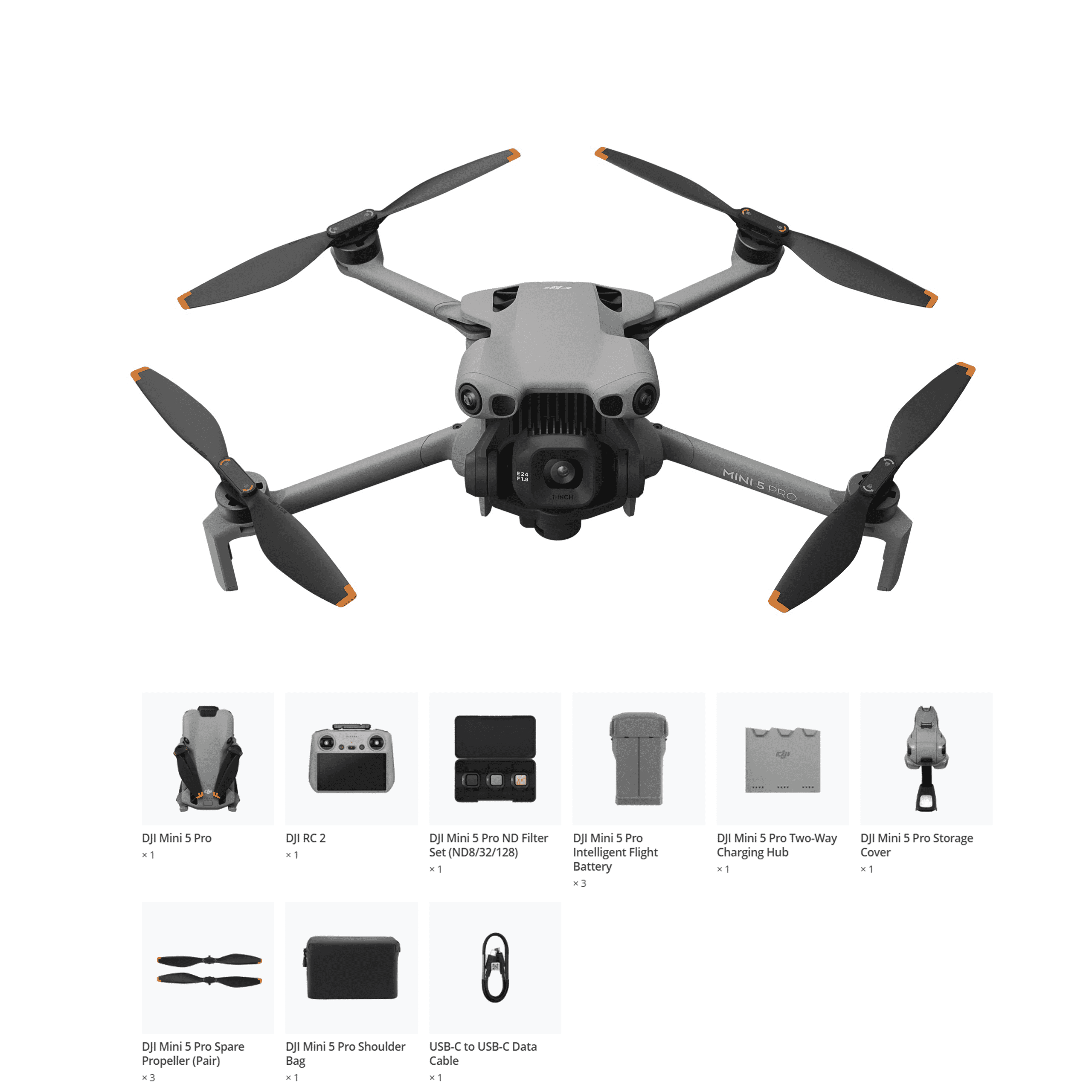DJI Mini 5 Pro Fly More Combo with DJI RC 2 +3Battery ND Filter Set